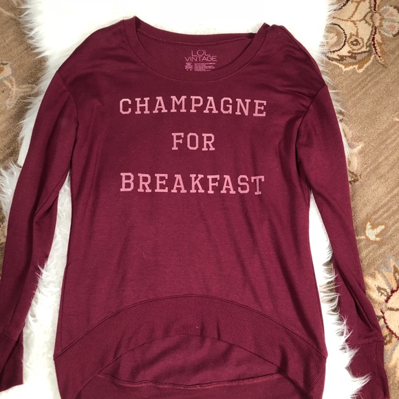 Champagne for Breakfast pullover - Picture 1 of 2